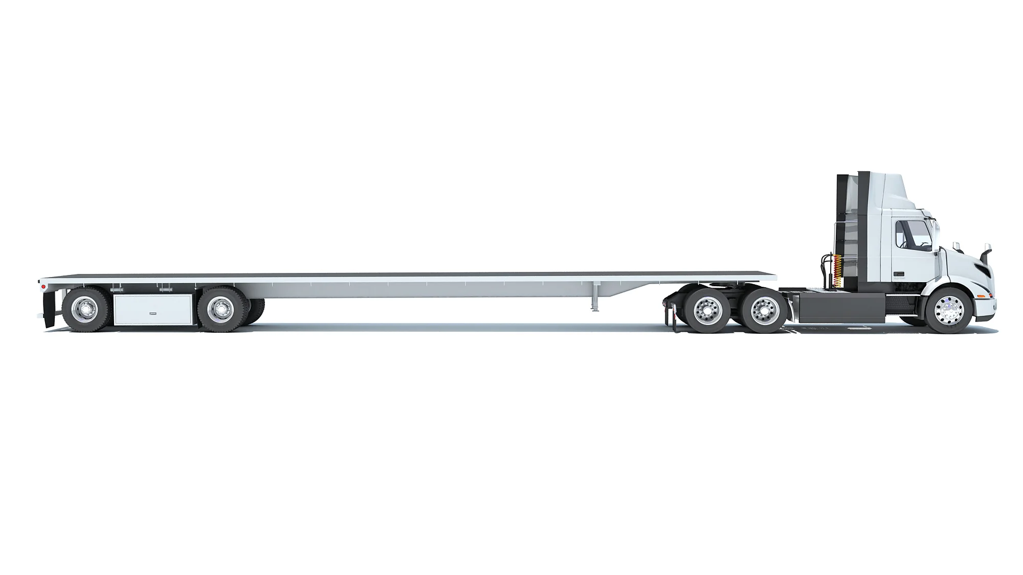 Flatbed container truck